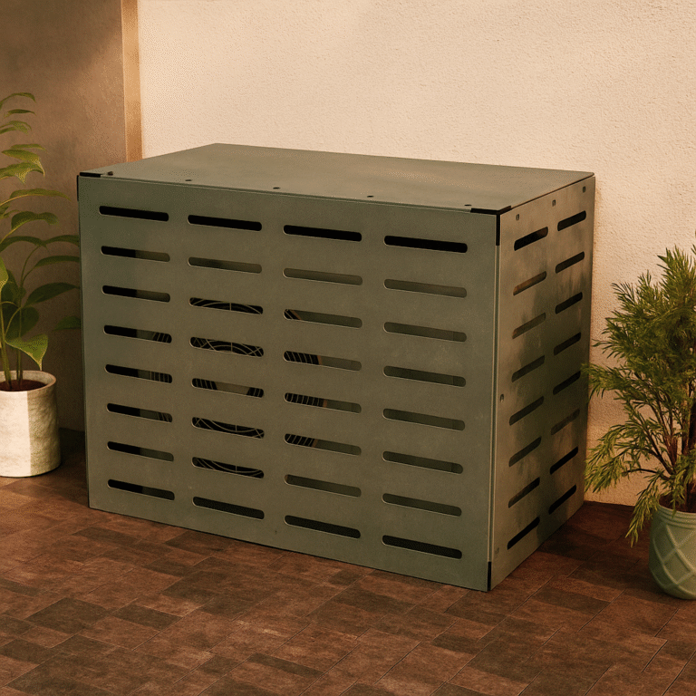 Zielona obudowa na jednostkę klimatyzacyjną