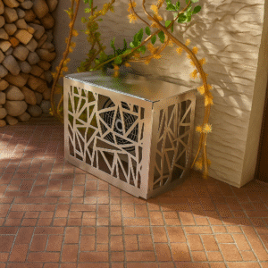 Osłona klimatyzatora maskownica 85×66×44 cm panel maskujący stal nierdzewna OK002 - obrazek 2