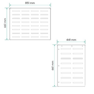 Osłona klimatyzatora maskownica 85×66×44 cm panel maskujący antracytowa OK001 - obrazek 6