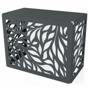 Osłona klimatyzatora LIŚCIE maskownica 85×66×44 cm panel maskujący antracytowa OK003 - obrazek 5