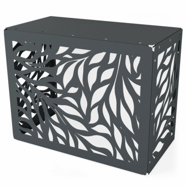 Osłona klimatyzatora LIŚCIE maskownica 85×66×44 cm panel maskujący antracytowa OK003