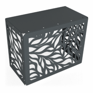 Osłona klimatyzatora LIŚCIE maskownica 85×66×44 cm panel maskujący antracytowa OK003 - obrazek 3