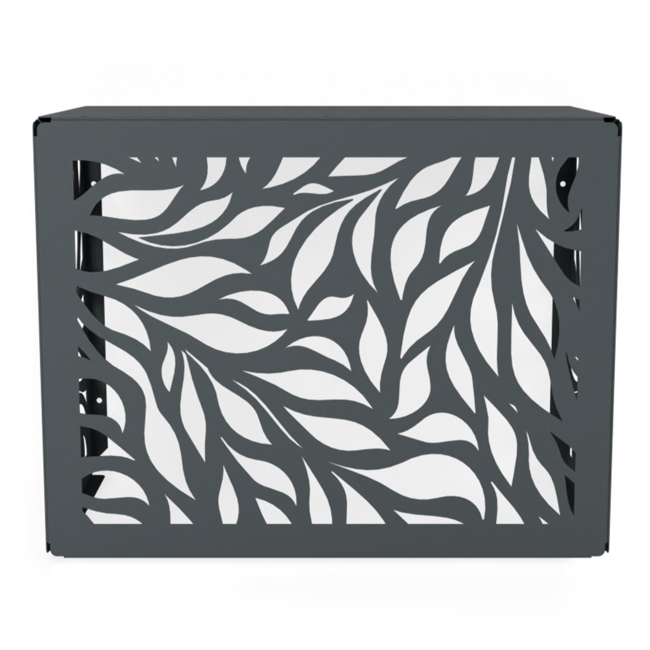 Osłona klimatyzatora LIŚCIE maskownica 85×66×44 cm panel maskujący antracytowa OK003 - obrazek 4