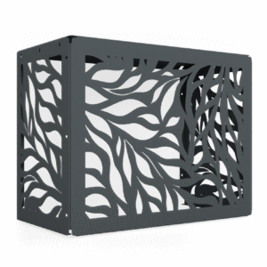 Osłona klimatyzatora LIŚCIE maskownica 85×66×44 cm panel maskujący antracytowa OK003