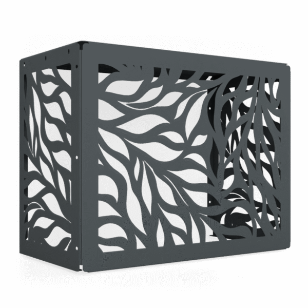 Osłona klimatyzatora LIŚCIE maskownica 85×66×44 cm panel maskujący antracytowa OK003