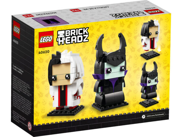 LEGO 40620 BrickHeadz Cruella i Diabolina - obrazek 3